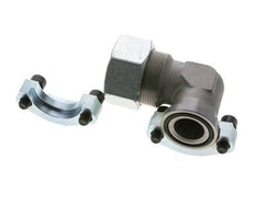 Codo de 1-1/4'' Brida SAE 3000 PSI Acero con 38S (M52x2) ISO 6162-1