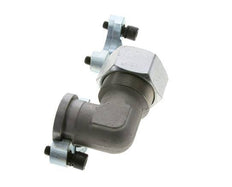 Codo de 1-1/4'' Brida SAE 3000 PSI Acero con 38S (M52x2) ISO 6162-1