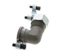 Codo de 1-1/2'' Brida SAE 3000 PSI Acero con 38S (M52x2) ISO 6162-1
