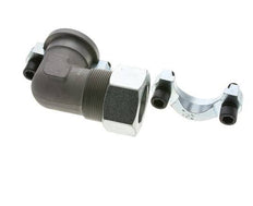 Codo de 1-1/2'' Brida SAE 3000 PSI Acero con 38S (M52x2) ISO 6162-1