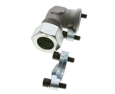 Codo de 1-1/2'' Brida SAE 3000 PSI Acero con 38S (M52x2) ISO 6162-1