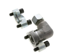 3/4'' Codo SAE Brida 6000 PSI Acero con 16S (M24x1.5) ISO 6162-2