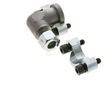 3/4'' Codo SAE Brida 6000 PSI Acero con 16S (M24x1.5) ISO 6162-2