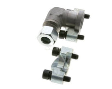 3/4'' Codo SAE Brida 6000 PSI Acero con 16S (M24x1.5) ISO 6162-2