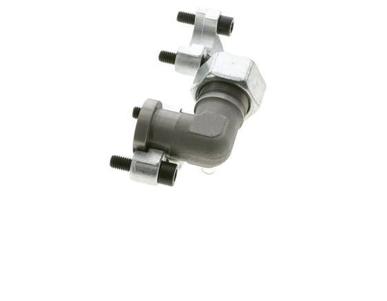 Codo 3/4'' Brida SAE 6000 PSI Acero con 25S (M36x2) ISO 6162-2