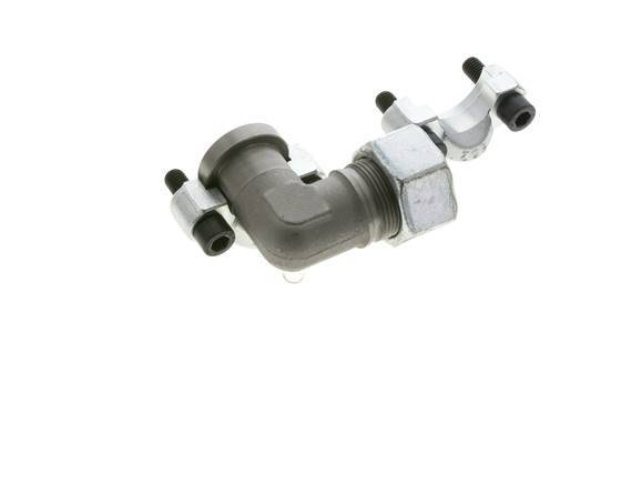 Codo 3/4'' Brida SAE 6000 PSI Acero con 25S (M36x2) ISO 6162-2