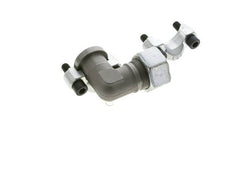 Codo 3/4'' Brida SAE 6000 PSI Acero con 25S (M36x2) ISO 6162-2