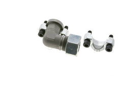 Codo 3/4'' Brida SAE 6000 PSI Acero con 25S (M36x2) ISO 6162-2