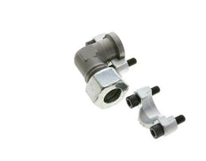 Codo 3/4'' Brida SAE 6000 PSI Acero con 25S (M36x2) ISO 6162-2