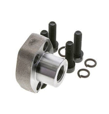 1/2'' Brida SAE 3000 PSI Acero liso con roscas hembra G3/8'' ISO 6162-1