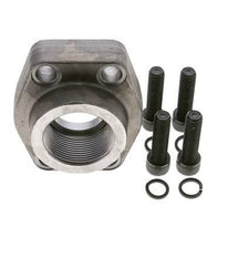 2'' SAE Flange 3000 PSI Plain Steel with G1-1/2'' Female Threads ISO 6162-1