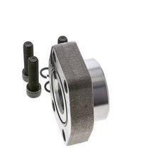 2'' SAE Flange 3000 PSI Plain Steel with G1-1/4'' Female Threads ISO 6162-1