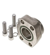 1-1/2'' SAE Flange 3000 PSI Stainless Steel with G1-1/2'' Female Threads ISO 6162-1