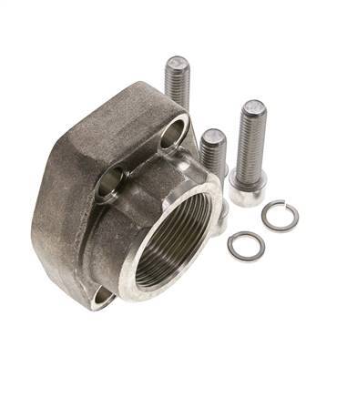 1-1/2'' SAE Flange 3000 PSI Stainless Steel with G1-1/2'' Female Threads ISO 6162-1