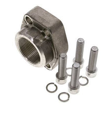 1-1/2'' SAE Flange 3000 PSI Stainless Steel with G1-1/2'' Female Threads ISO 6162-1