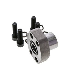 Brida SAE de 1/2'' 6000 PSI de acero liso con roscas hembra G1/2'' ISO 6162-2