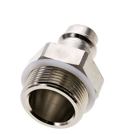 Latón niquelado DN 19 Enchufe de acoplamiento de aire G 1 1/4 pulgadas Macho