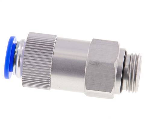 Válvula de retención de 12mm y G1/2'' macho de aluminio 0.2-10bar (3-145psi) con rosca para manguera