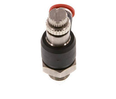 Silenciador de control de flujo Codo de entrada al medidor 4 mm - G1/8'' Latón/PA 66