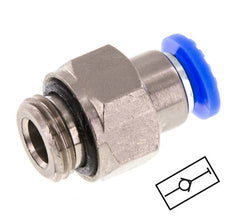 Racor rápido de 4 mm y G1/8'' macho con cierre automático de latón/PBT 0-10bar (0-145psi) [2 piezas]