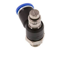 Silenciador de control de flujo Codo de salida de contador 8 mm - G1/8'' Latón/PA 66