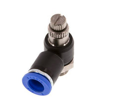 Silenciador de control de flujo Codo de salida de contador 8 mm - G1/8'' Latón/PA 66