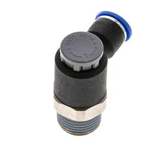 Válvula de control de flujo Codo de salida del medidor 10 mm - R1/2'' Latón/PA 66 Tuerca de seguridad