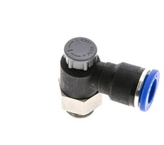 Válvula reguladora de caudal Codo de salida de contador 10 mm - G1/4'' Latón/PA 66 Tuerca de seguridad