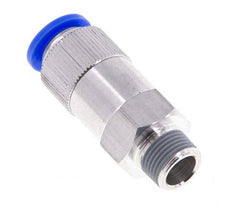 Válvula de retención de 12mm y R3/8'' macho de aluminio 0.2-10bar (3-145psi) con rosca para manguera