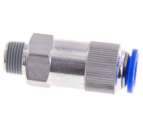 Válvula de retención de 12mm y R3/8'' macho de aluminio 0.2-10bar (3-145psi) con rosca para manguera