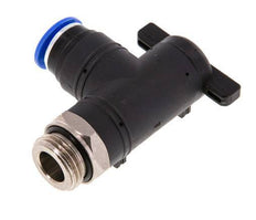 Válvula de bola de codo de 2 vías 12 mm - G1/2'' Plástico/Latón