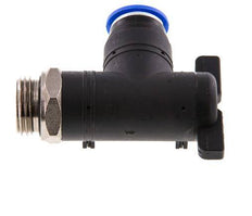 Válvula de bola de codo de 2 vías 12 mm - G1/2'' Plástico/Latón