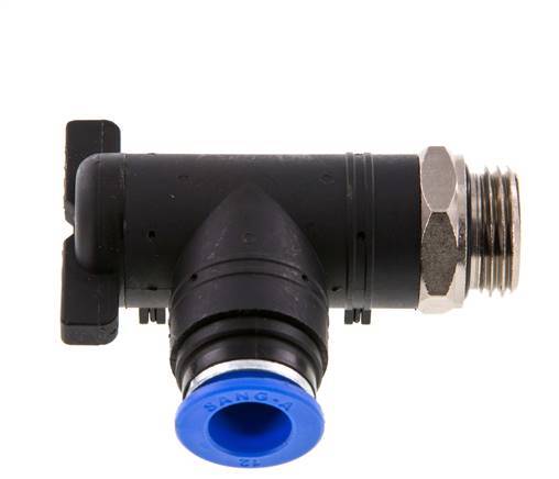 Válvula de bola de codo de 2 vías 12 mm - G1/2'' Plástico/Latón