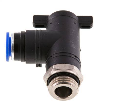 Válvula de bola de codo de 2 vías 12 mm - G1/2'' Plástico/Latón
