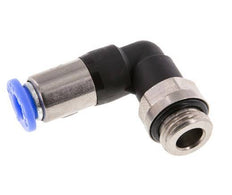 Racor rápido 6mm y G1/4'' Codo autoblocante macho Latón/PBT 0-10bar (0-145psi)