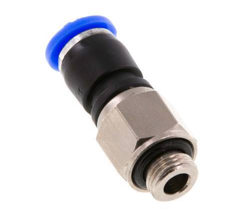 Junta giratoria de 6mm y G1/8'' Roscas macho de latón niquelado/PBT NBR Giratorio