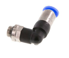 Racor rápido 6mm y G1/8'' Codo macho autoblocante Latón/PBT 0-10bar (0-145psi) [2 Piezas]