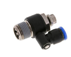 Silenciador de control de flujo Meter-Out Giratorio 10 mm - R1/2'' Latón/PA 66