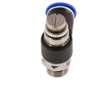 Silenciador de control de flujo Codo de salida de contador 12 mm - G3/8'' Latón/PA 66