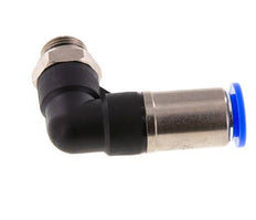 Racor rápido 12mm y G3/8'' Codo autoblocante macho Latón/PBT 0-10bar (0-145psi)