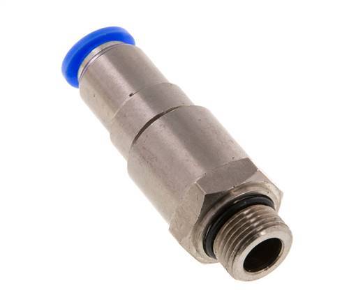 Junta giratoria rápida de 10mm y G3/8'' Roscas macho de latón niquelado/PBT NBR Giratorio