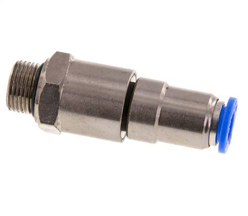 Junta giratoria rápida de 10mm y G3/8'' Roscas macho de latón niquelado/PBT NBR Giratorio