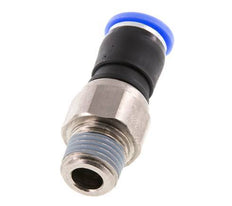Junta giratoria de 8 mm y R1/4'' Rosca macho de latón niquelado/PBT NBR giratorio