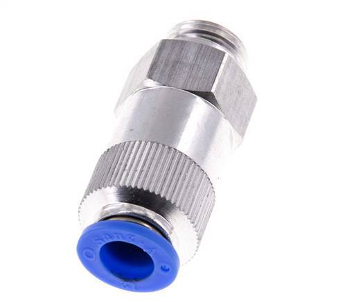 Válvula de retención a presión de 12 mm y G1/2'' macho de aluminio con rosca de 0,2-10 bares (3-145 psi) - Manguera