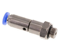Junta giratoria rápida de 4 mm y G1/8'' Rosca macho de latón niquelado/PBT NBR giratorio