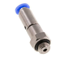 Junta giratoria rápida de 4 mm y G1/8'' Rosca macho de latón niquelado/PBT NBR giratorio