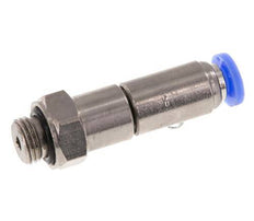 Junta giratoria rápida de 4 mm y G1/8'' Rosca macho de latón niquelado/PBT NBR giratorio