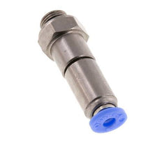 Junta giratoria rápida de 4 mm y G1/8'' Rosca macho de latón niquelado/PBT NBR giratorio