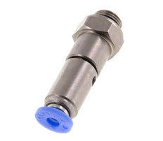 Junta giratoria rápida de 4 mm y G1/8'' Rosca macho de latón niquelado/PBT NBR giratorio