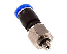 Junta giratoria de 4 mm y M5 Rosca macho de latón niquelado/PBT NBR Giratorio